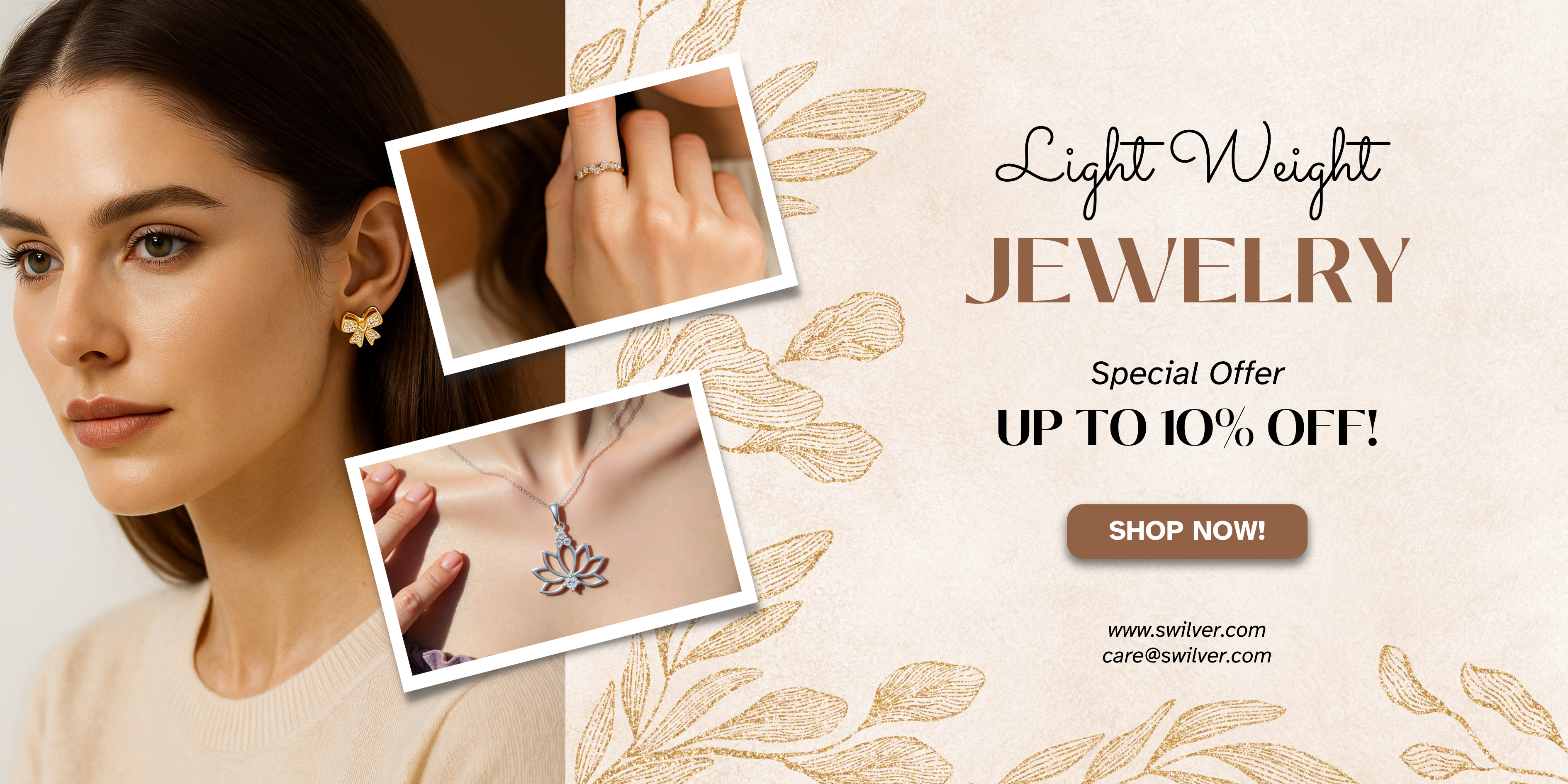 Gold Elegant Floral Photos Jewelry Fashion Banner (1)